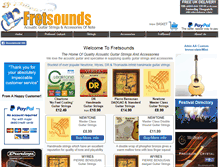 Tablet Screenshot of fretsounds.co.uk